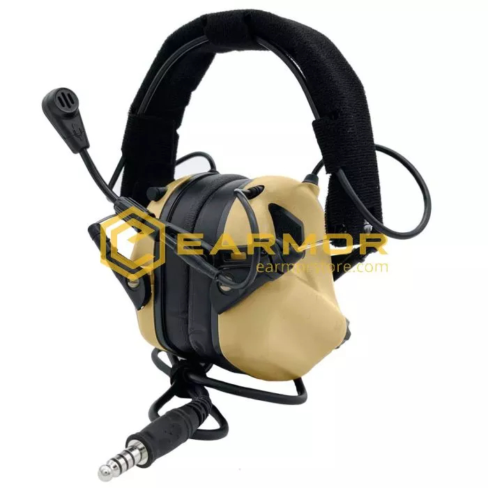 Earmor™ M32 Shooting Headset TAN Tactical Hearing Protection